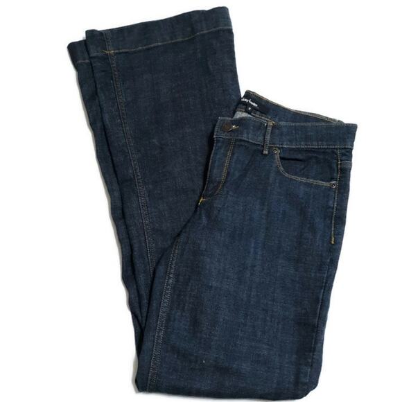 Daisy Fuentes Denim - Y2K style dark wash sz 2 straight to flare leg vintage 90s 2000s Daisy Fuentes